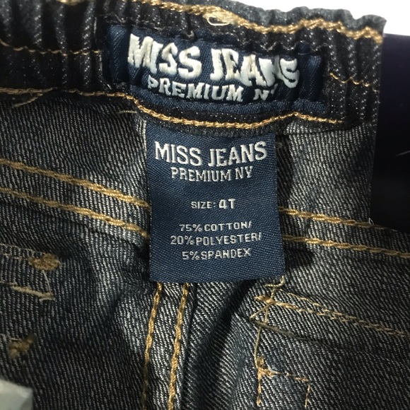 Miss Jeans Blue Stretch Jeans 4T MSRP: $36 - Picture 3 of 5